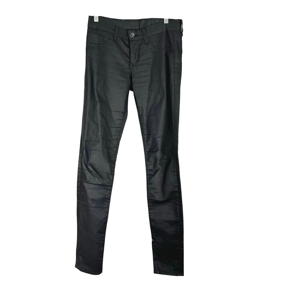 Y2K Resin NYC Denim Alchemic (27) Black Coated LGN Legging Jeans- Indie Sleaze